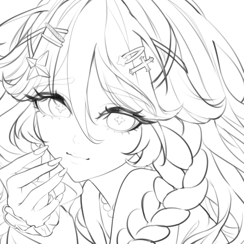 i'm working ona new pfp for myself!! ive had my current one for over a year now and i think it's time for a change :D 
this is my new persona design ~ #wipart