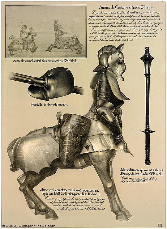 TimothyEveland's tweet image. John Howe designed historically-accurate medieval centaur armor and it looks amazing