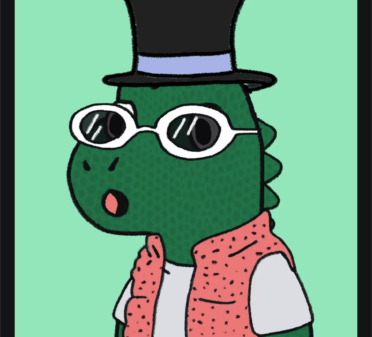 In honor of the <a href="/lil_dino_nft/">Lil Dino</a> blessing me with some sweet gift, let do a giveaway of our own. 
1. Follow me
2. like
3. repost
4. and leave the Ox address in the comments.

Will pick at some point tomorrow. 

Your be getting this: