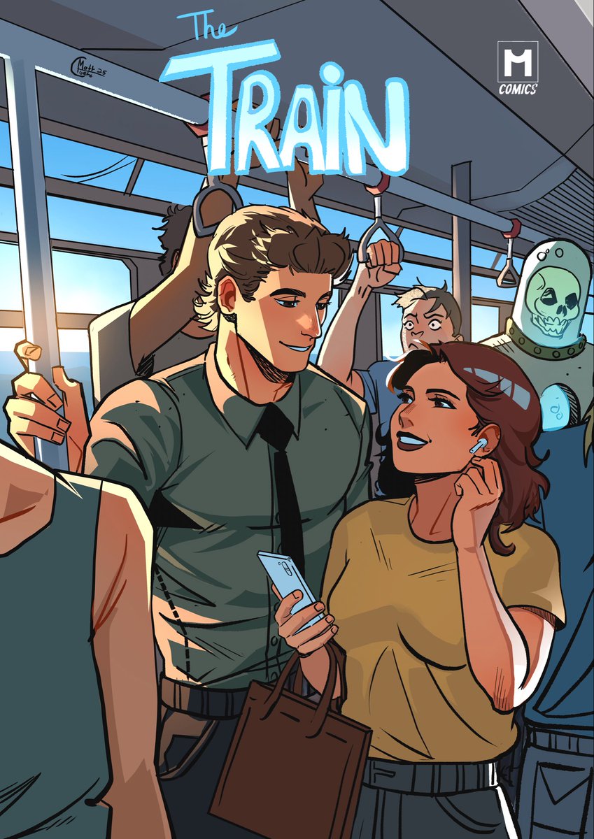 City chaos, hearts calm.
The train coming to webtoon December 1st. 
#webtoons #WebtoonCanvas #thetrain