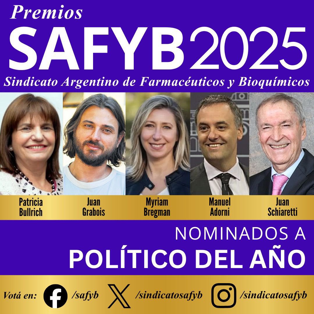 Elegí ✅ tus candidatos👩‍⚕️👨‍⚕️ favoritos para los 🏆PREMIOS SAFYB 2025, 👉forms.gle/cTnt46CXSE2kiC…