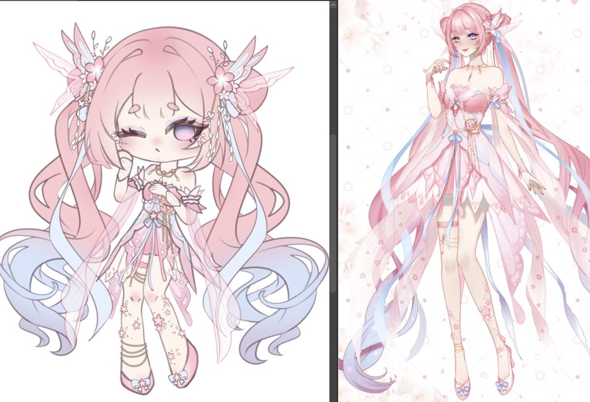 I LOVE DRAWING PRETTY PINK GIRLSS AAAAAAAAA
( ´▽｀) #wipart