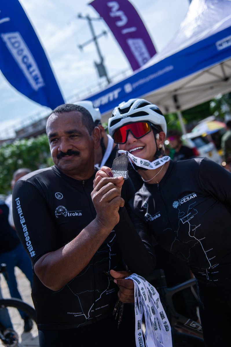 🚴‍♂️ ¡Viva el ciclismo del Cesar! 

Seguimos llevando el deporte a cada rincón de nuestro departamento.

Hoy vivimos una jornada inolvidable en la Ruta Cacique Chirigua, un recorrido de 170 km desde Valledupar hasta Chiriguaná, donde más de 200 ciclistas pedalearon juntos por los
