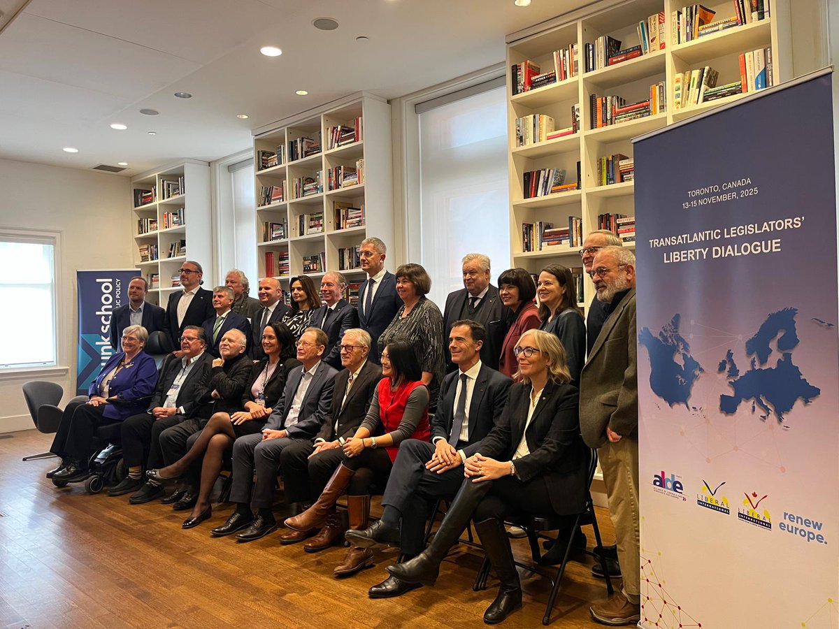 Excellent transatlantic discussion in #toronto Thanks @liberalinternat ! @RenewEurope @ALDEParty @democrats_eu 🇨🇦🇪🇺🟠