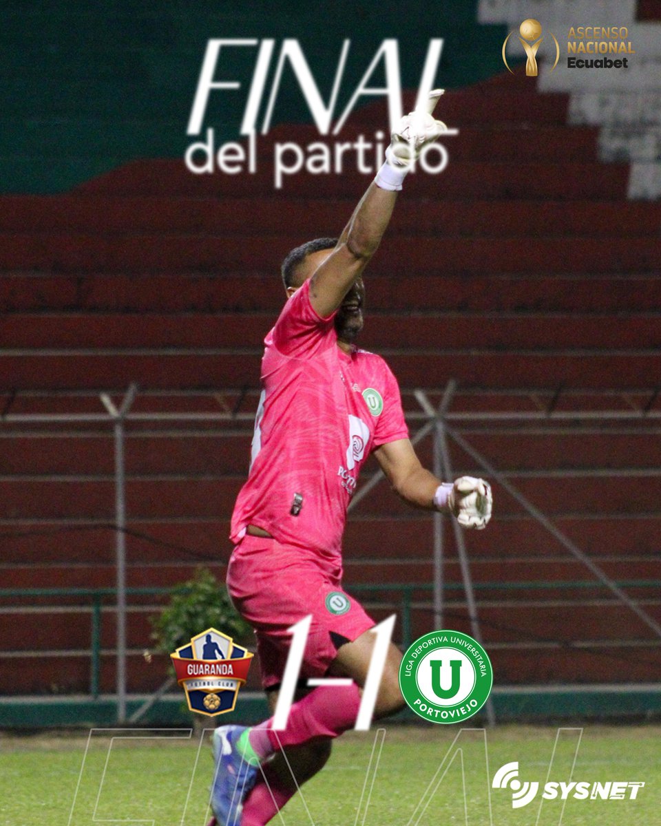 LDUPoficial's tweet photo. Viva Liga, viva Portoviejo, viva Manabí, un paso más al sueño de todos 💚🤍
#GuarandaFC 1 - #LDUP 1
#VamosLiga https://t.co/7W7heQ3iXb