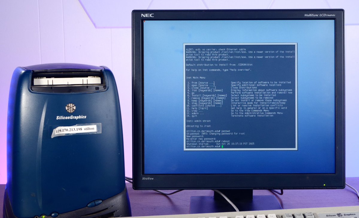 ActionRetro1's tweet image. SGI IRIX was hilariously easy to break into. 

youtu.be/1kBKg4Qncrg