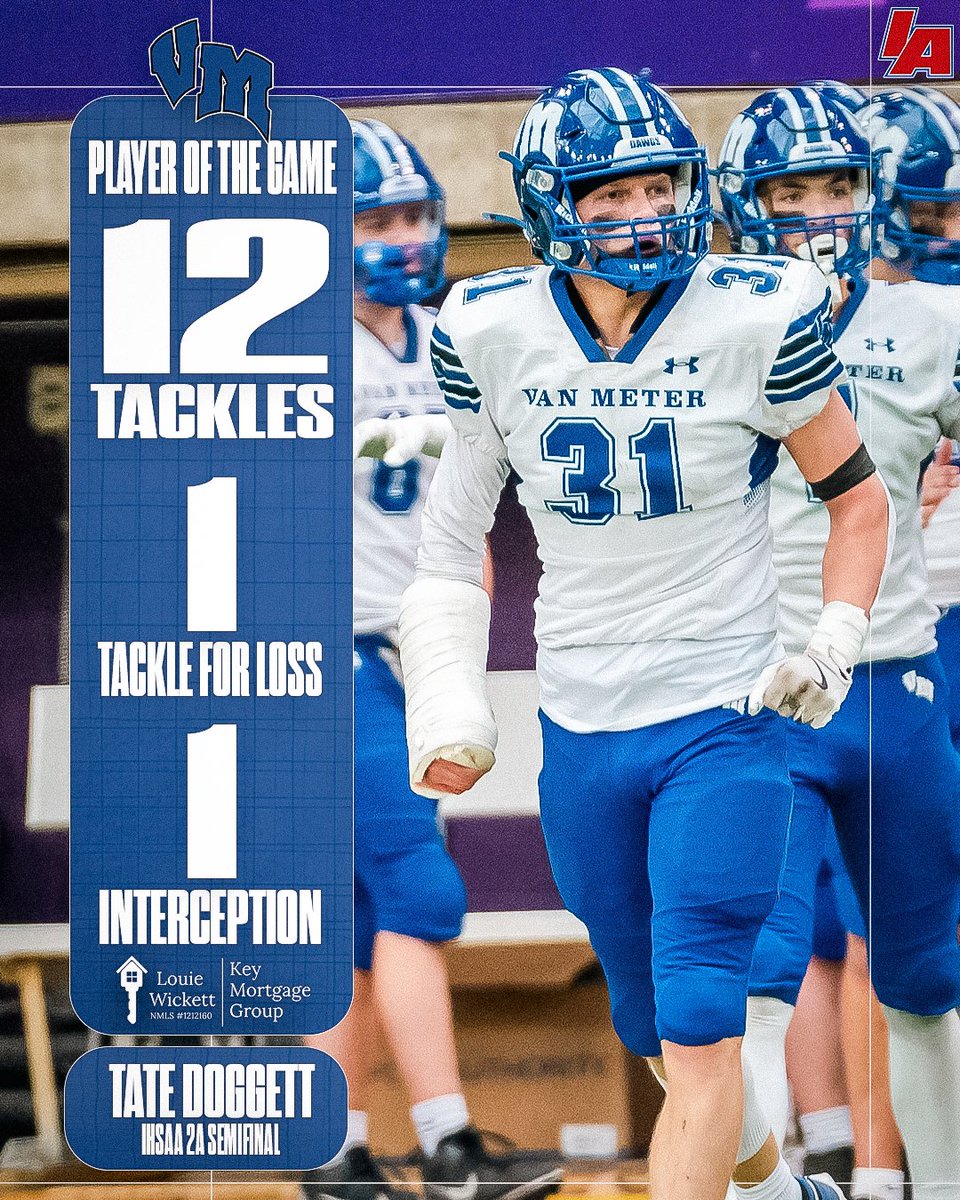 DOG IN HIM 🐶

Tate Doggett was a staple in the defense today, ontop of that, a go ahead INT that helped seal the win and take his Bulldogs to the title game!

POTG powered by <a href="/Louie_Lends/">LouieLends</a>  


#iafootball x #iahsfb