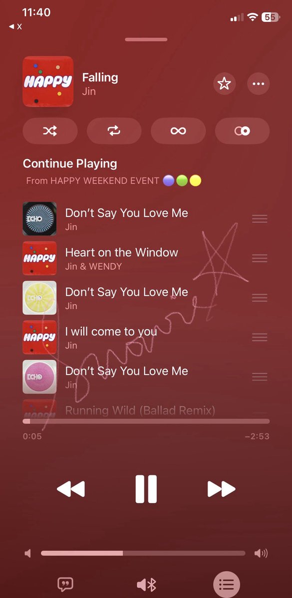 jinspressso's tweet image. #HAPPYWEEKENDEVENT
#1YearWithHappy
#1YearWithRunningWild