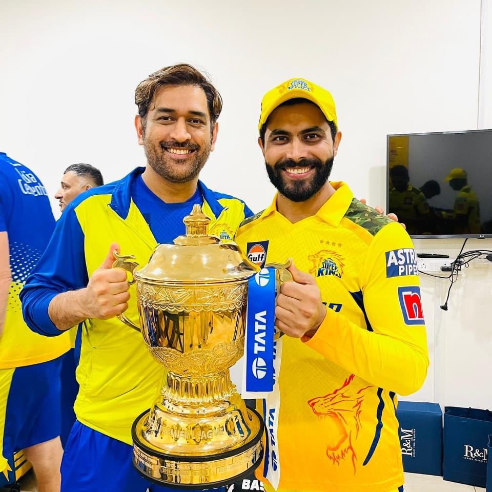 rc070707's tweet photo. Thank you Rockstar for all the Memories in Yellove 💛 

#Jadeja #IPLTrade https://t.co/DItnqmxUdy