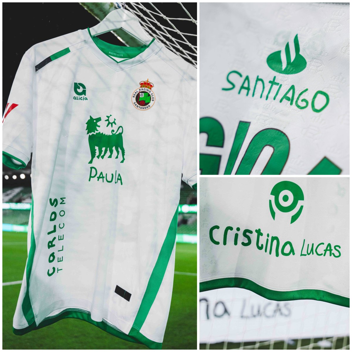 MasFutbolMARCA's tweet photo. 👕 La camiseta más especial de la temporada

❤️ Paula, Alicia, Mar, Santiago, Carlos, Cristina, Lucas...

El @realracingclub lucirá hoy en su equipación los nombres de niños que esperan un trasplante de órganos, un gesto para visibilizar la urgencia de la donación infantil https://t.co/Mf3hBoHfUy