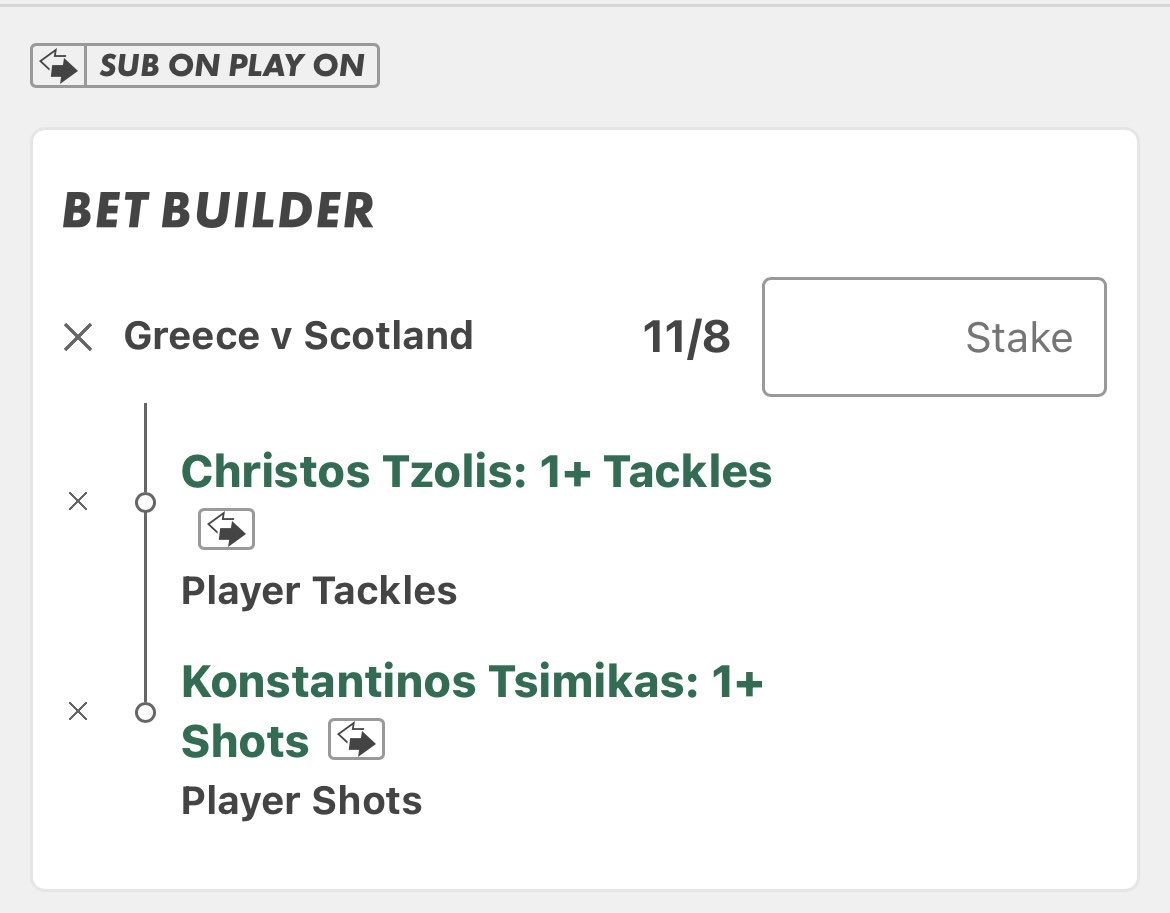 RevzTips's tweet photo. Greece vs Scotland 🇬🇷🏴󠁧󠁢󠁳󠁣󠁴󠁿

Tzimikas shots for Greece- 3,2,0,1
Tzolis tackles for Greece- 2,2,1,2

In their last meeting Tsimikas had 2 shots and and Tzolis made 2 tackles.
🤩

Best of luck to anyone following 🙏

11/8 (1u)
10/3 (0.5u)
11/2 (0.5u)
11/1 (0.25u) https://t.co/eJfBZLwClM