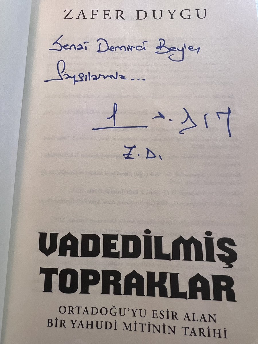Değerli dostum <a href="/DuyguZafer/">Zafer Duygu</a>’den “vaadedilmiş” güzel bir kitap. Tam bir ‘şimdi’yi anlama kılavuzu. Heyecanla okuyorum. Yer yer paylaşacağım. “Tarih anlatımı, olanı anlamlandırma çabasıdır” saptamasıyla başlamış olayım.