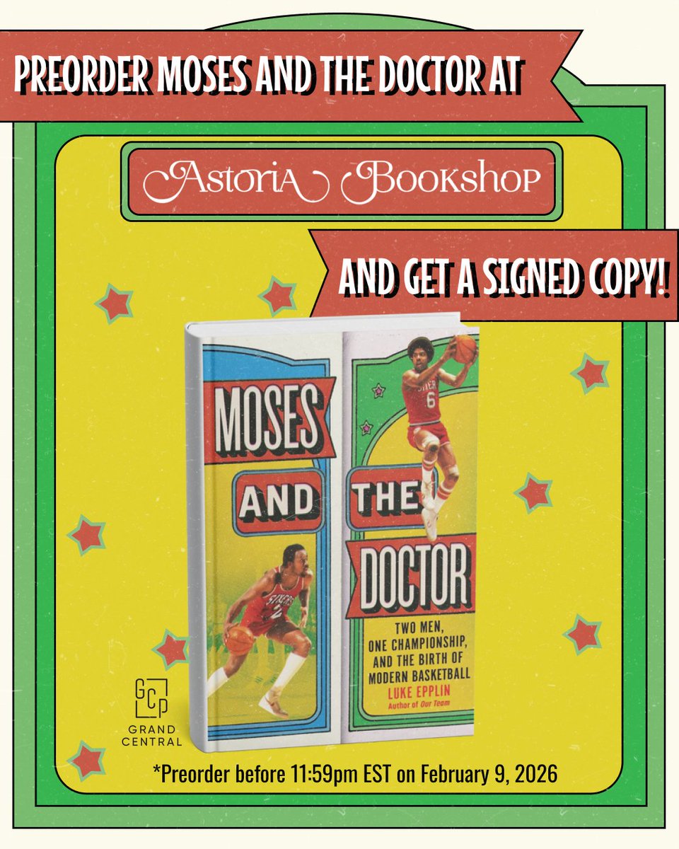 Now with a fancy new banner--if you order a copy of "Moses and the Doctor" from my local bookstore, Astoria Bookshop, it'll come signed. Preorder here: astoriabookshop.com/item/koW0Owlej…