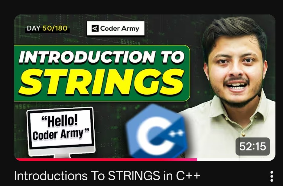 terask12345's tweet photo. 🚀 Day 40 of #100DaysOfCode

Spent today exploring string concepts — understanding patterns, operations, and how to approach string-based problems 🔤

Building the foundation before jumping into tougher questions 💪

#100DaysOfCode #DSA #Strings #CodingJourney https://t.co/ILPs51M09x