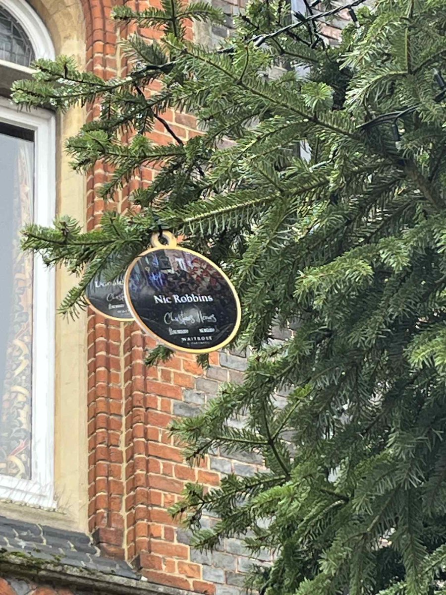 Congrats to <a href="/nicrobbins_/">Nic Robbins</a> on his nomination by a member of the public as a local hero and gets his very own bauble on the Newbury Christmas tree!!