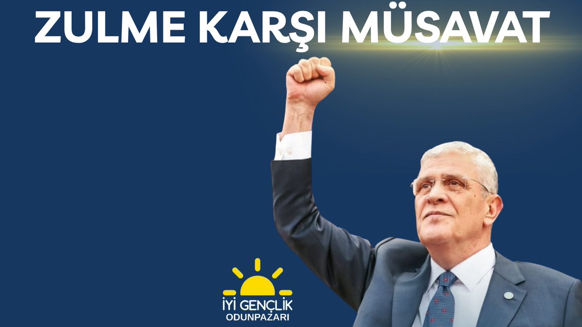 ZULME KARŞI MÜSAVAT.
<a href="/MDervisogluTR/">Müsavat Dervişoğlu</a> 
<a href="/iyigenclik_/">İYİ Parti Gençlik Kolları</a>
