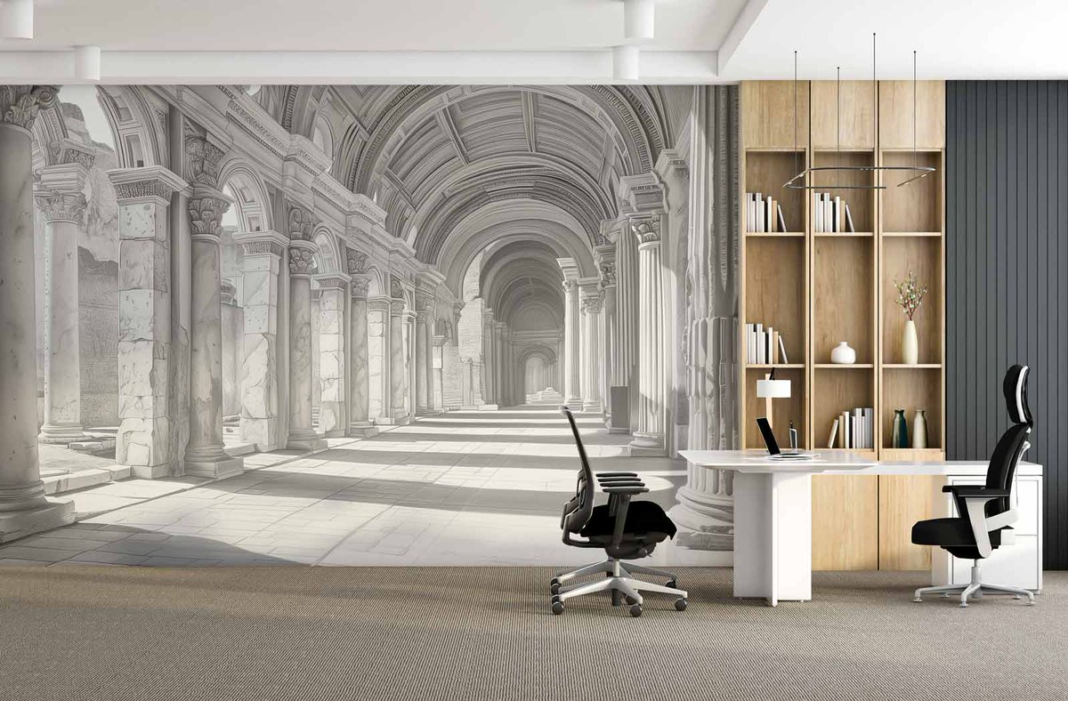 ThePrintDeco's tweet photo. Novo na našem webshopu: Tapet s Crtežom Rimskog Foruma olovkom 👉🏽👉🏽Pogledaj više: https://t.co/LEAbJyVQtY Naš Tapet s Crtežom Rimskog Foruma olovkom u svijetlosivoj boji donosi dio povijesti u vaš dom, elegantno hvatajući romanesknu estetiku.#wallpaper #history #homedecor https://t.co/cGmCqTn7dD
