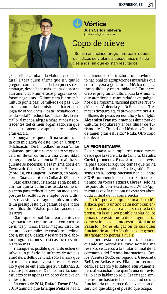 Copo de nieve
excelsior.com.mx/opinion/juan-c…