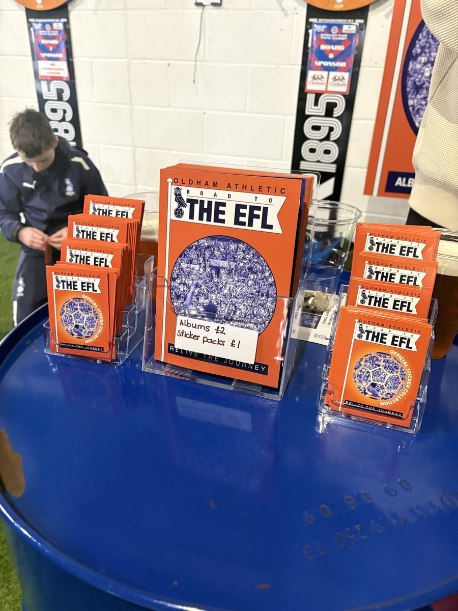 aroundgroundsss's tweet image. What a brilliant idea the @_OASF have done. 

Road to the @EFL 

Created their own sticker album with stickers packs from the two playoff wins and Wembley win.

Relive the journey with 40 stickers including 6 shinnies. 

Of course I had to get the album and 8 packs 

#oafc