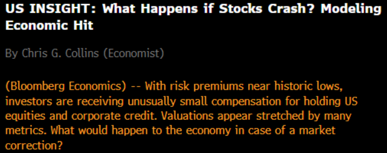 Alpha_Ex_LLC's tweet photo. TLDR: the economy --> market feedback loop today is similar to that of the pre-GFC period. It's the market that will take the economy down, not vice versa as is traditionally the case.

Today's SPX can be summarized as "highly concentrated with highly volatile, highly valued but remarkably uncorrelated tech stocks".

A good argument can be made that the market is  not properly identifying the linkages, cross-holdings, investments, and extent to which customer/supplier relationships underpin the correlation in outcomes for AI focused stocks. We are still in the leveraging period and stock price changes have been vastly idiosyncratic.

A similar argument could be made for home prices in pre-GFC era. Housing price appreciation was clearly driven by a common factor: the bottomless extension of mortgage credit. But that did not show up in city to city correlations until there was a break in the circularity. Once defaults picked up, the credit machinery failed and the correlation of housing prices surged.

In the aftermath of large drawdowns, investors consistently realize they’d underestimated the degree of “sameness” in assets. It took us until 2008 to recognize that the huge run up in housing prices was linked to a common driver: the vast supply of mortgage credit.

Today, are we missing the vulnerability to a Mag7 sell-off? The negative wealth effect would be substantial. If market cap is the “currency” to fund Capex and that same Capex is driving economic growth, a sell-off in Mag7 has multiple pathways for spill-over.

Below, a few pieces picking up on the same idea.