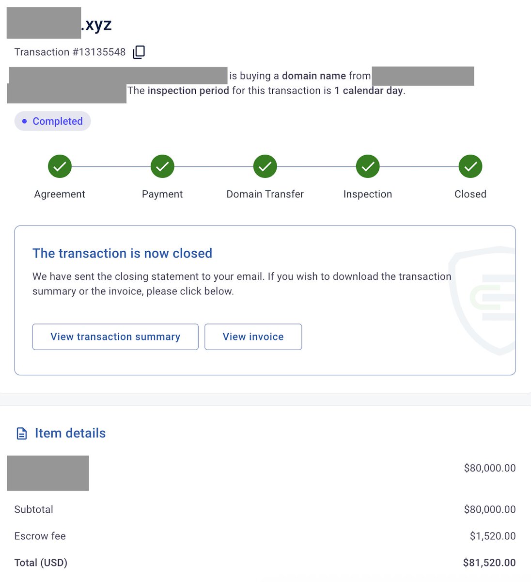snagged's tweet image. Another .xyz transaction in the books. Buyer is in the crypto space and only wanted XYZ names. They're pumped!  

Fantastic name, and they're launching shortly. Stay tuned!
