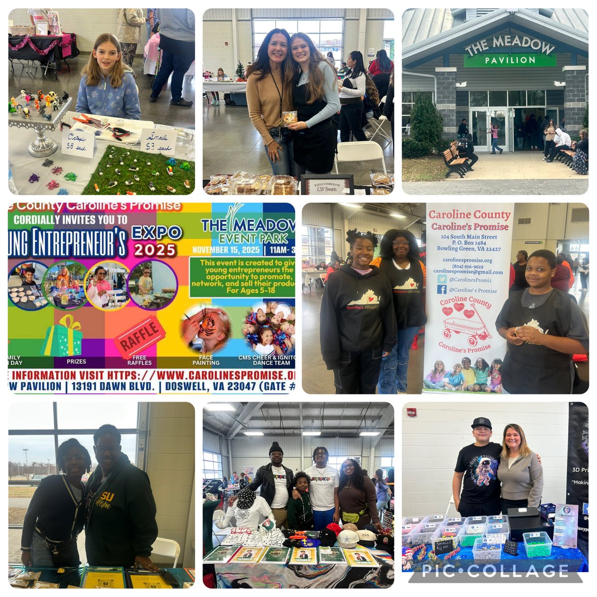 There is still time to visit the Meadow Event Pavilion for the Caroline’s Promise Young Entrepreneur event! So many of our CCPS students have their budding businesses on display. Come holiday shop through 3:00 today!