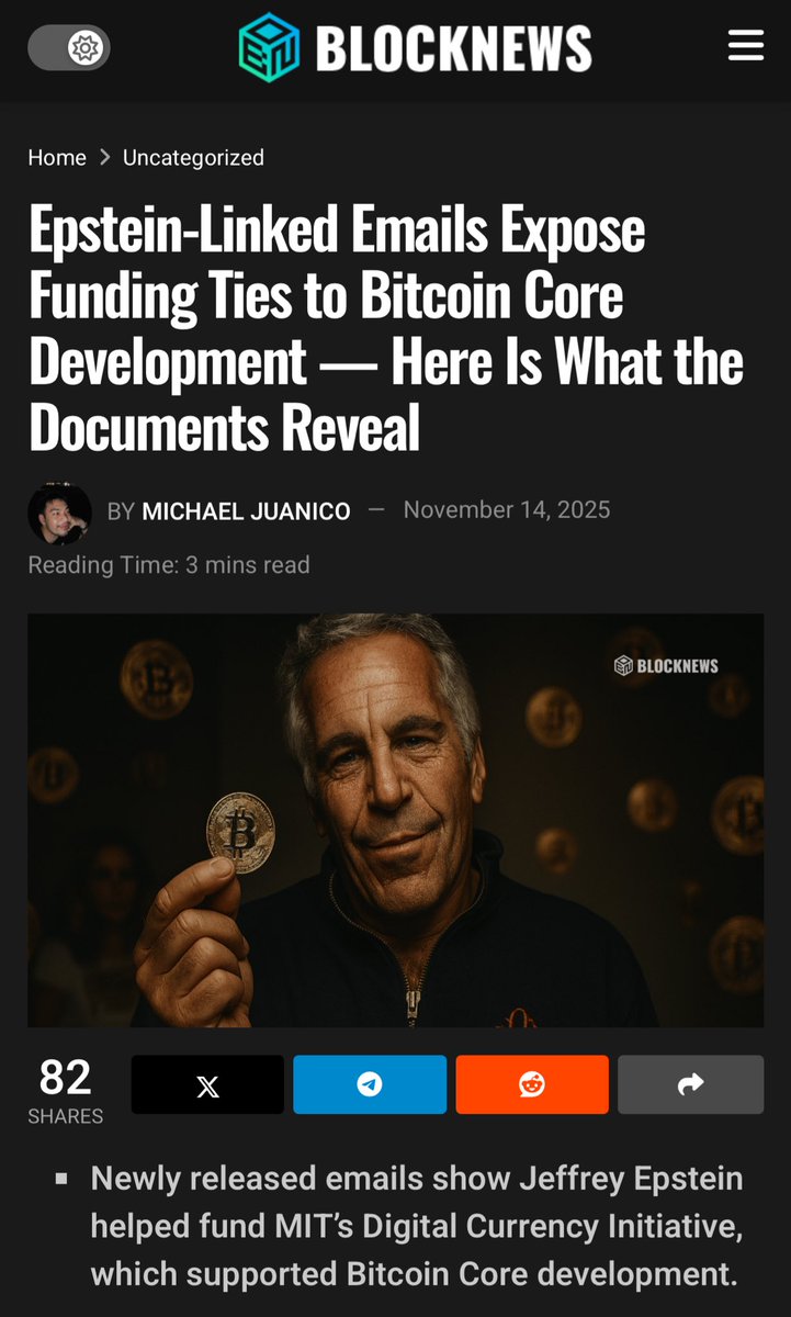 BGatesIsaPyscho's tweet image. Wait what - Jeffrey Epstein was somehow involved with Bitcoin early on from its inception?