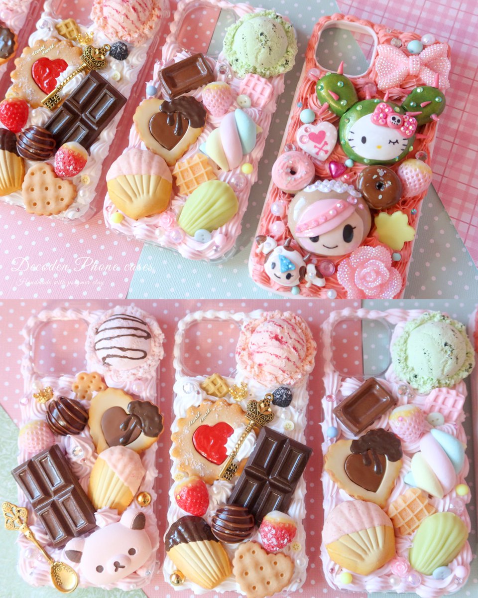 _Tamakid's tweet photo. Phone cases I’ve made this week💕 https://t.co/wBA3N6foEq