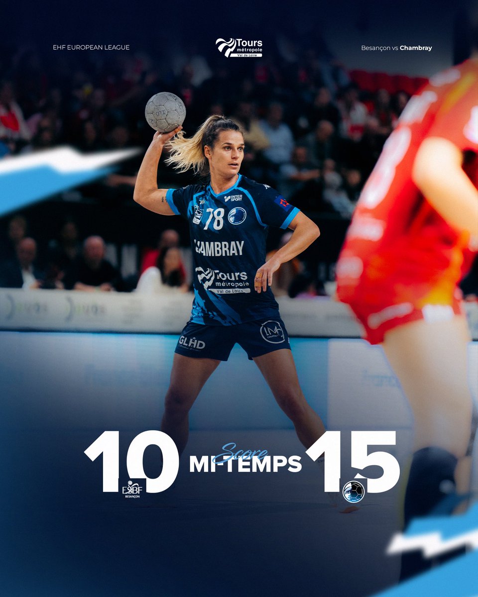 Mais quelle première mi-temps de nos Conquérantes ! Elles confortent désormais une avance de 9 buts (avec le match aller) avant d'entamer la seconde période 🔥💙

#CTHB | #UnisEtEnConquête