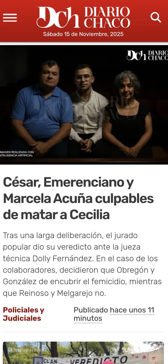 Se hizo Justicia.