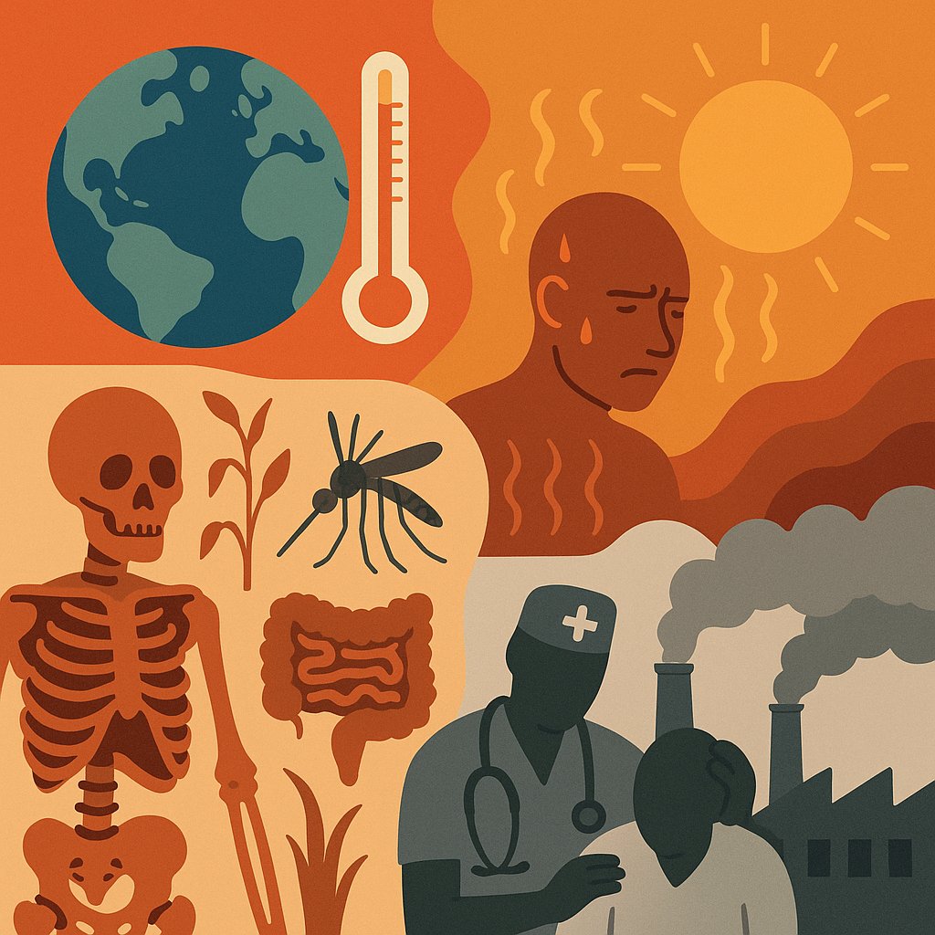 prabhatmisra's tweet image. 🔥 Climate Crisis = Health Crisis👇

🚨 The climate crisis is a multi-pathway health threat
🚨 WHO + IPCC: Heat, vector expansion, food insecurity &amp;amp; air pollution are driving a surge in mortality
🚨 Lancet Countdown 2024: 12/20 climate–health indicators at their worst levels
🚨…