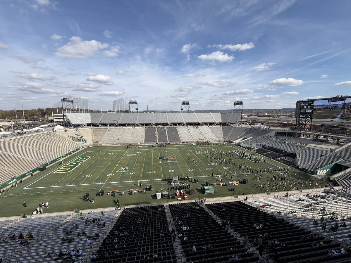 15 minutes to kick and there’s a few seats still available at Protective.

Filling in for the great Hank Dickenson this afternoon on the <a href="/MGSNetwork/">Mean Green Sports Network</a>. Tune in!