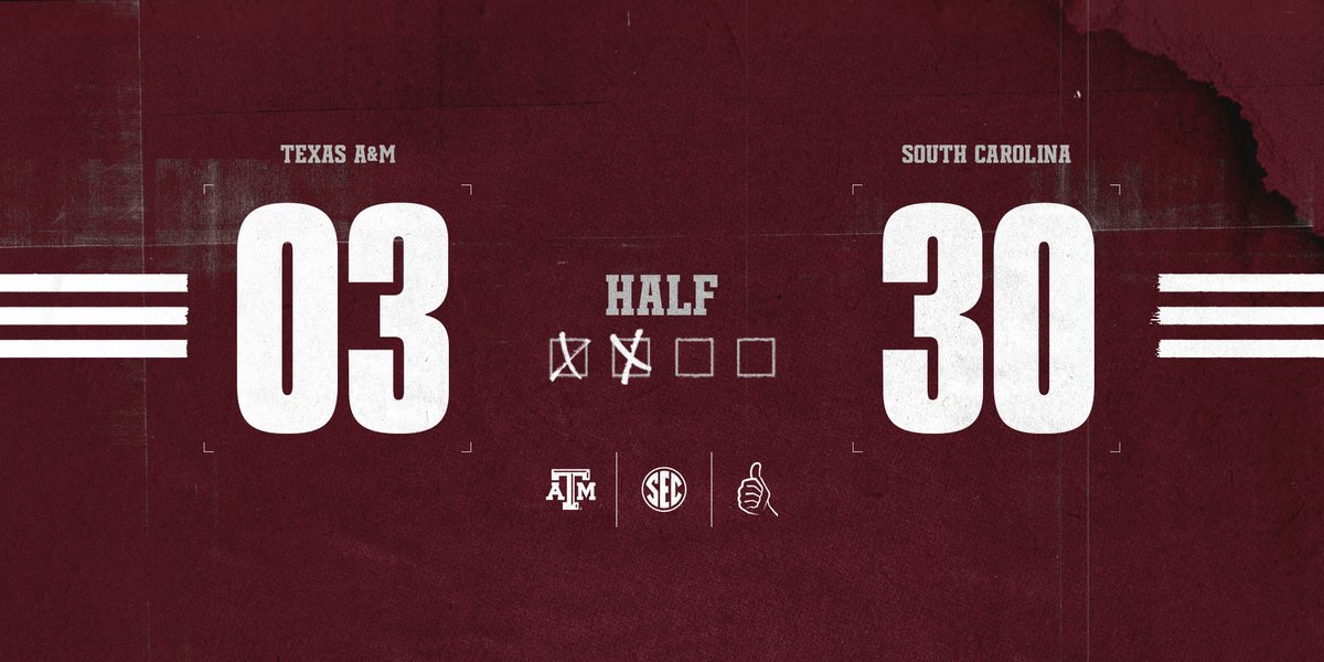 AggieFootball's tweet image. There will be a second half