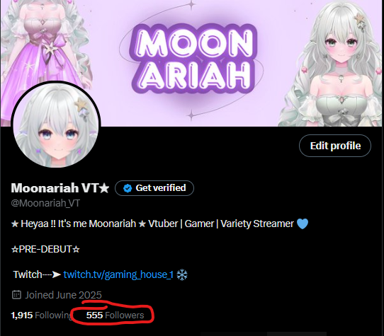Moonariah_VT's tweet photo. I’m happy that today I’ve reached 555 followers! Thank you so much for all your support and for giving so much love. https://t.co/Ll3kzDegYM