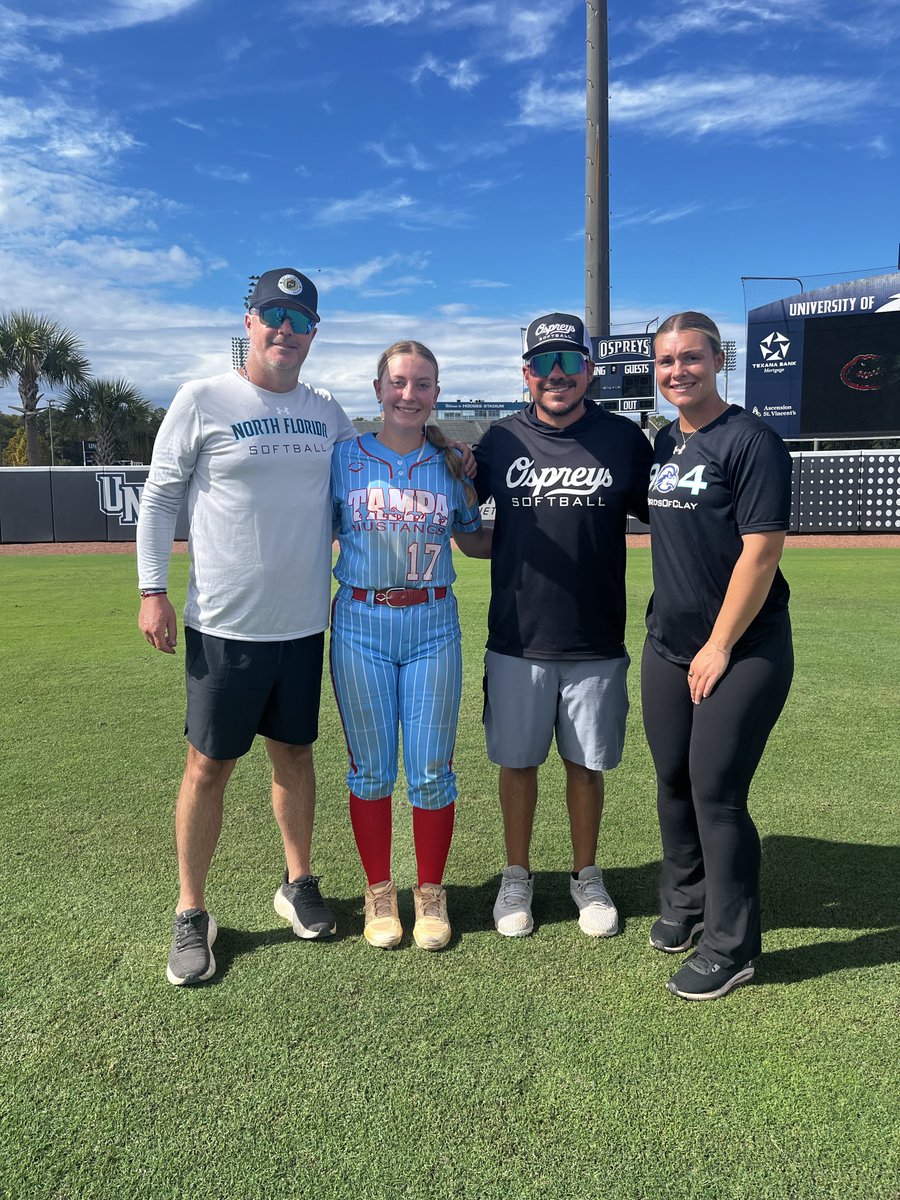 Thank you to the UNF coaching staff and players for putting on such a great camp last weekend!! I had an awesome time getting to know the school, players, and coaches!
<a href="/JeffConrad10/">Jeff Conrad</a> <a href="/CoachMarioH/">Mario Hernandez</a> <a href="/amber_fiser/">Amber Fiser</a> <a href="/OspreySB/">UNF Softball</a> 

<a href="/TampaMustangsRT/">Tampa Mustangs RT 18u</a> <a href="/BradTouchet/">Bradley Touchet</a> <a href="/NCSACoachDaily/">Jess Daily</a>