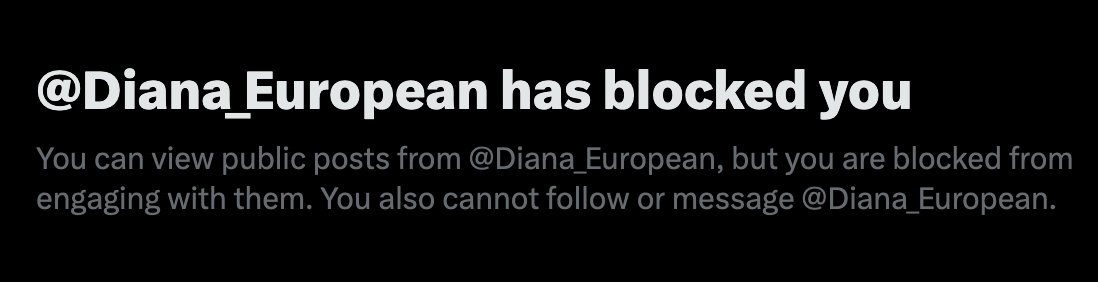 SquishyCoder's tweet image. And just with this single comment, Euro-tards @eeldenden and @Diana_European block me. They lack the ability to make their case rationally, but are also euro-centic bigots, so they just block. Very weak.

Of course, trying to prevent opposing speech is THE European playbook! 😂
