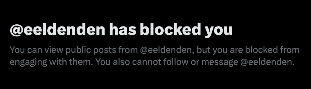 SquishyCoder's tweet image. And just with this single comment, Euro-tards @eeldenden and @Diana_European block me. They lack the ability to make their case rationally, but are also euro-centic bigots, so they just block. Very weak.

Of course, trying to prevent opposing speech is THE European playbook! 😂