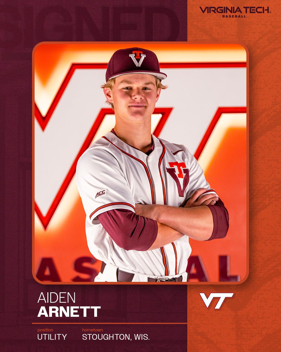 HokiesBaseball's tweet image. 𝙒𝙚𝙡𝙘𝙤𝙢𝙚 𝙝𝙤𝙢𝙚, 𝘼𝙞𝙙𝙚𝙣 🏡

➡️ Aiden Arnett
📍 Stoughton, Wis.
🎓 Trinity Christian Academy

#ThisIsHome #Hokies 🦃⚾️
