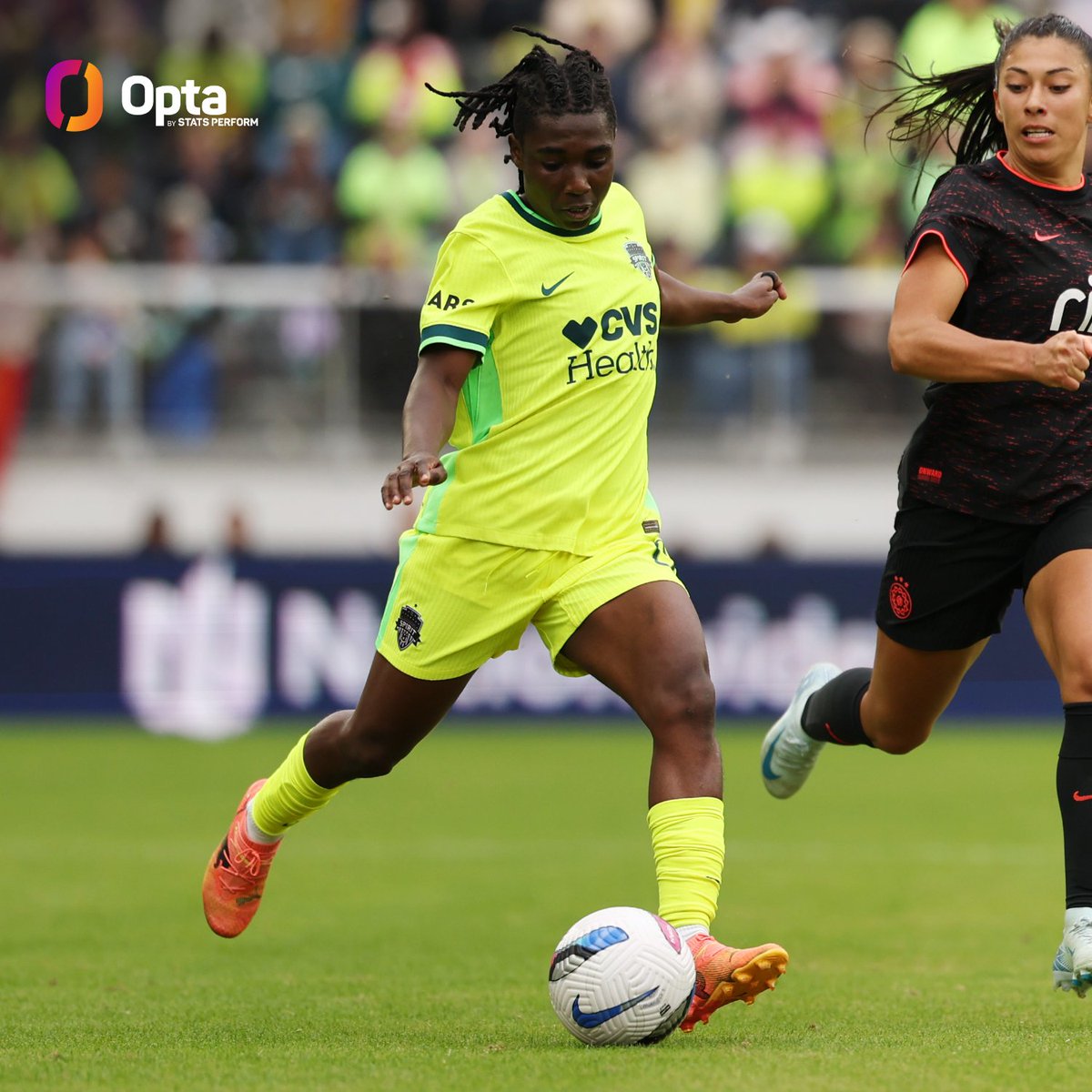 OptaJack's tweet image. 6 - @WashSpirit&apos;s winning goal was the sixth time Rosemonde Kouassi has assisted Gift Monday in all comps in 2025. The only assister-to-scorer combo to record more goals for an #NWSL team in a single calendar year was Yuki Nagasato to Sam Kerr (7 in 2018, 8 in 2019). Inevitable.