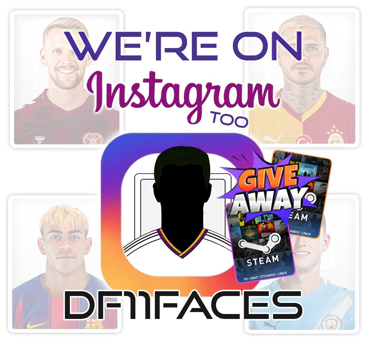 DF11 Faces 🅾 Instagram Giveaway!

Follow us on Instagram to win one of two €35 Steam Cards.

1️⃣ Share this post
2️⃣ Follow us on Instagram
3️⃣ Win! 👉 Giveaway action ends December 20th.

💥 Winners will be announced on Instagram on December 20th!

👋Cya @ instagram.com/df11faces