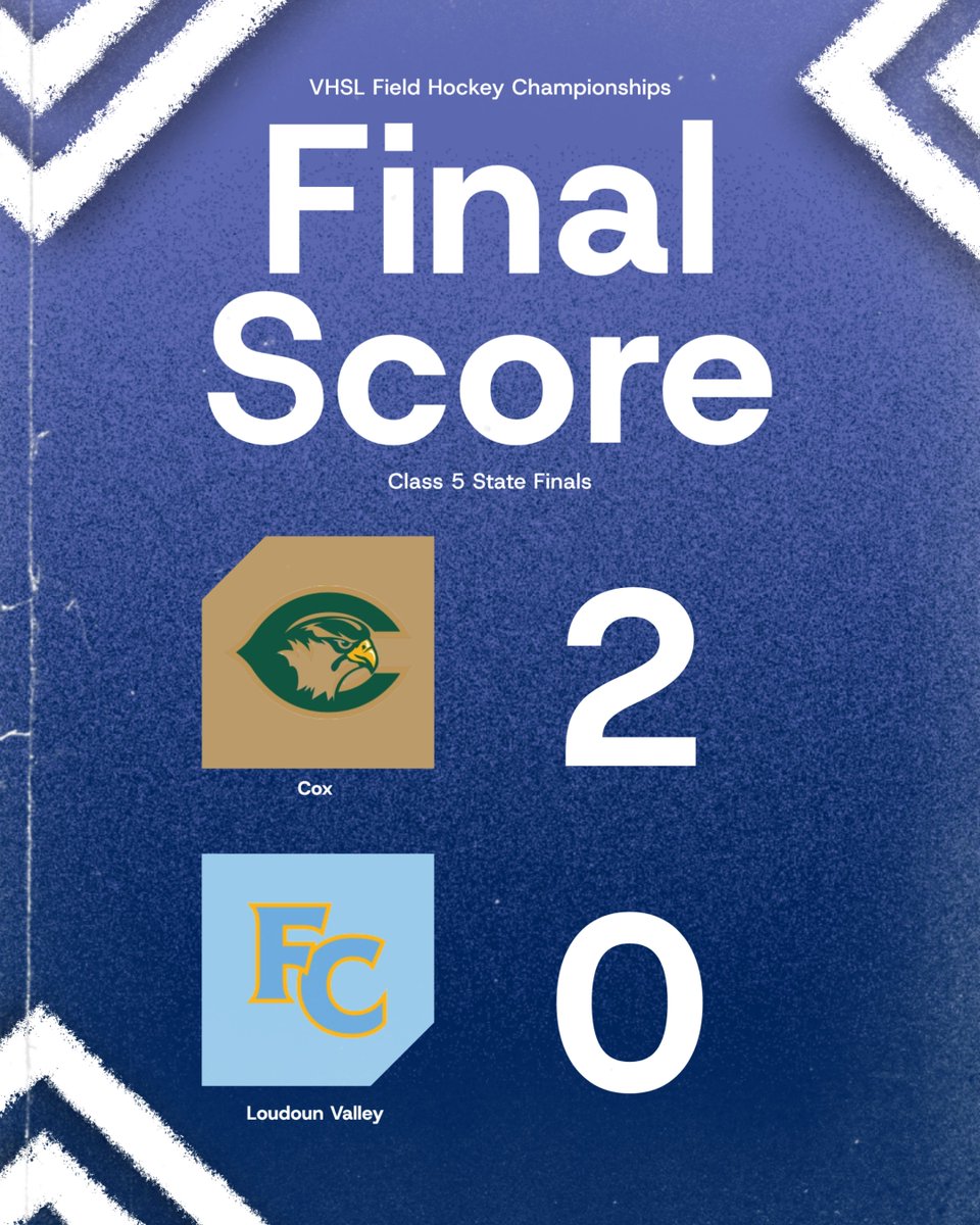 Congratulations to Cox on winning Class 5 Field Hockey Championship