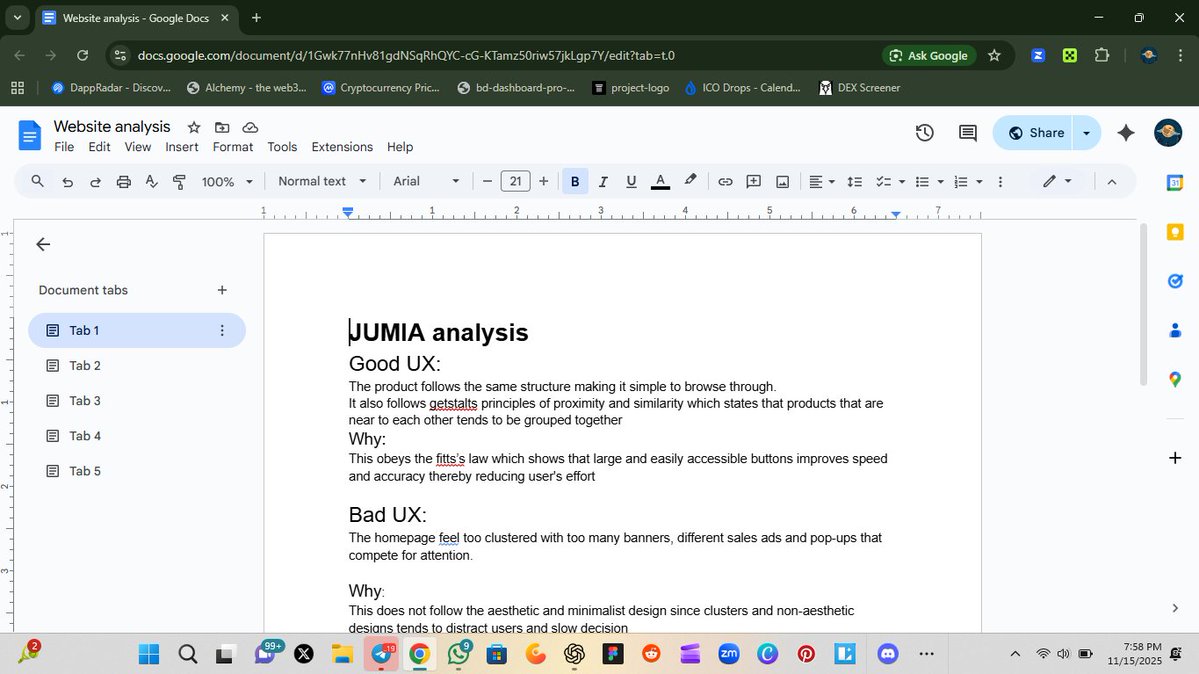 web3wiz284's tweet image. Just finished my first UI/UX  design assignment at the @TechyJaunt bootcamp.

Just the basics of design principles and analysis, nothing much but small small, we go dey push am!

#TechyJaunt #UIUXDesign  #BuildInPublic