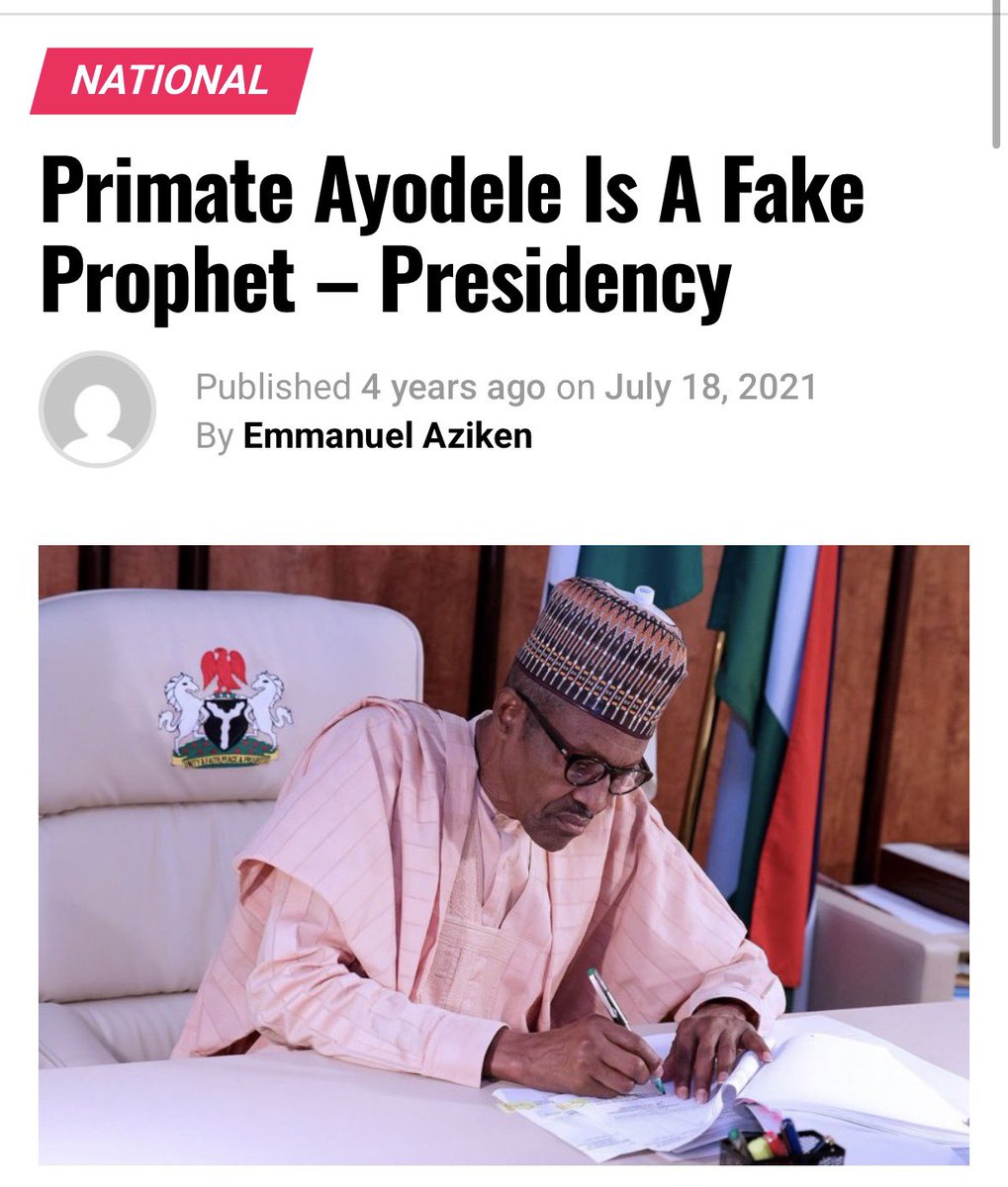 The FG already knows that you <a href="/primate_ayodele/">Primate Elijah Ayodele</a> is a FAKE PROPHET