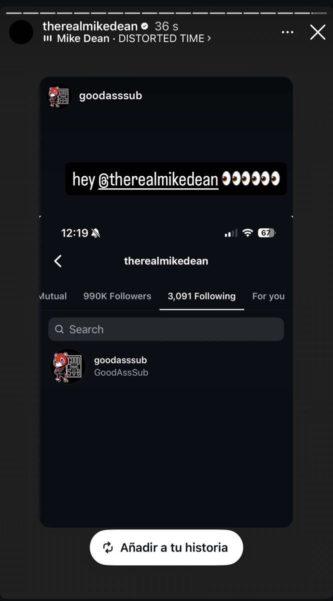 GoodAssSub's tweet photo. hey 👋 @therealmikedean https://t.co/U1sgWQSWjY