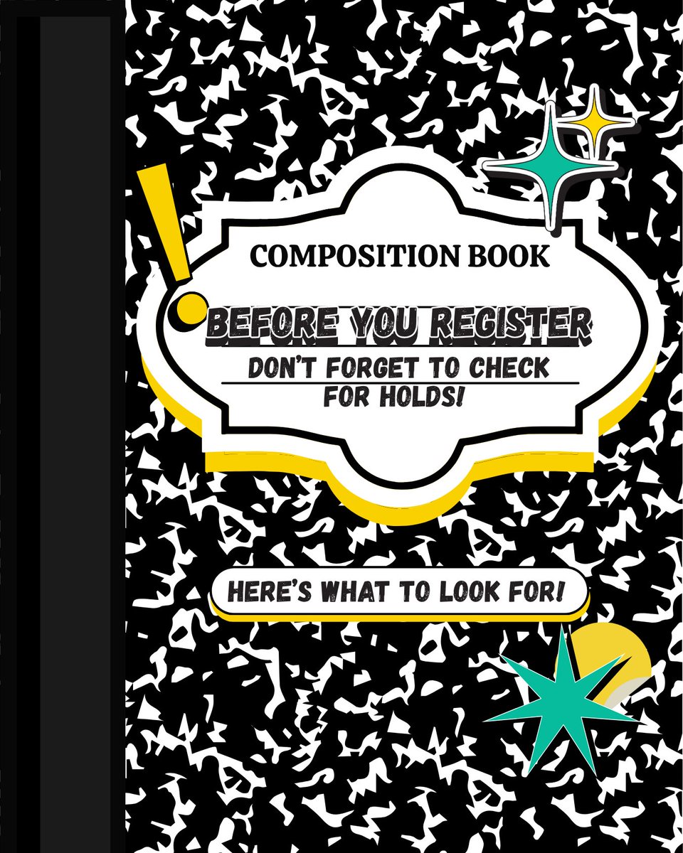 NYUStudentLink's tweet image. Before you register, don’t forget to check for holds! 🚨 Holds can impact your Spring 2026 registration and even your financial aid. Stay on top of everything so nothing blocks your classes! 💻✅ #SLCHasYourBack #SpringRegistration