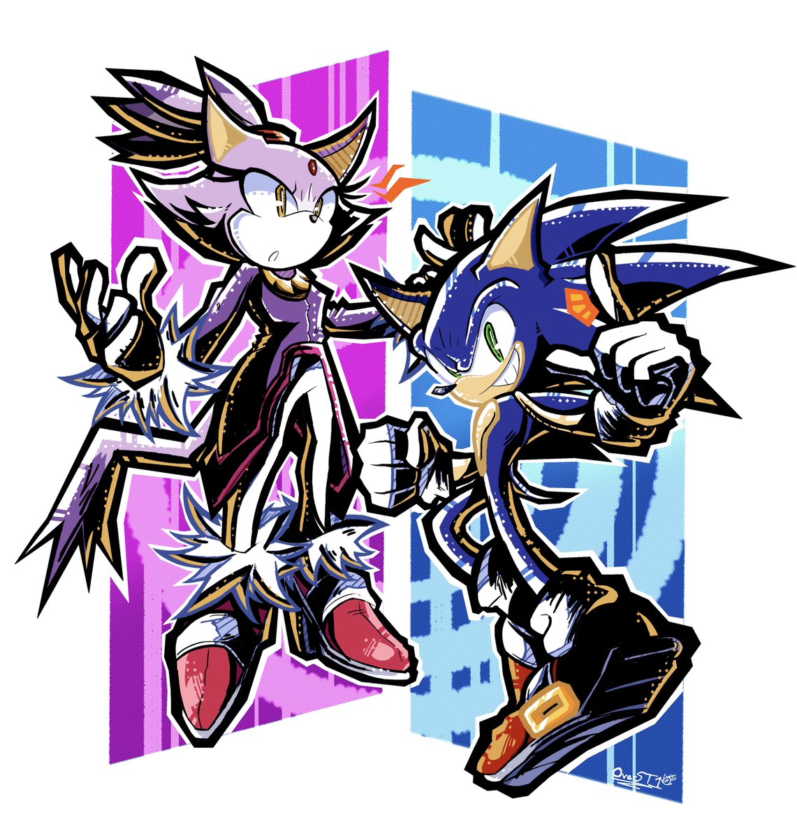 OverST1_'s tweet image. HAPPY 20TH ANNIVERSARY SONIC RUSH! ☀️
#SonicRush #SonicTheHedgehog #BlazeTheCat #repost