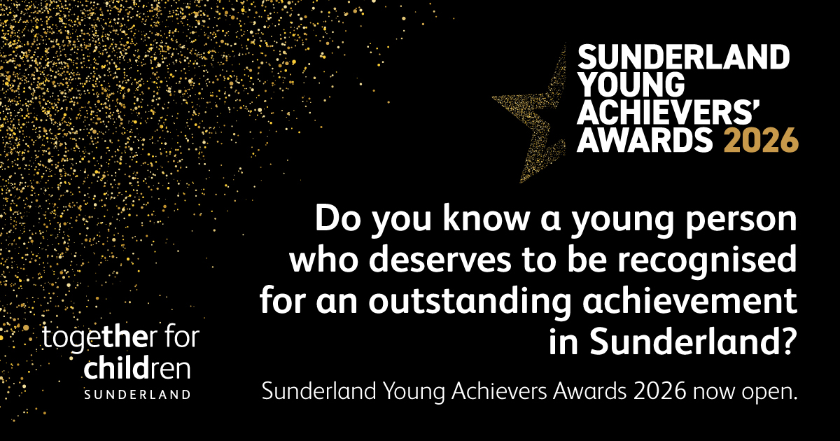 tfcsunderland's tweet photo. Sunderland Young Achievers’ Awards 2026 – nominations now open!  Do you know a young person or group who is excelling in art, sport, education, or music - or making a real difference in their local community in Sunderland? Visit https://t.co/8YEJG4xPp3 to nominate now! https://t.co/nkGu6XdwLi