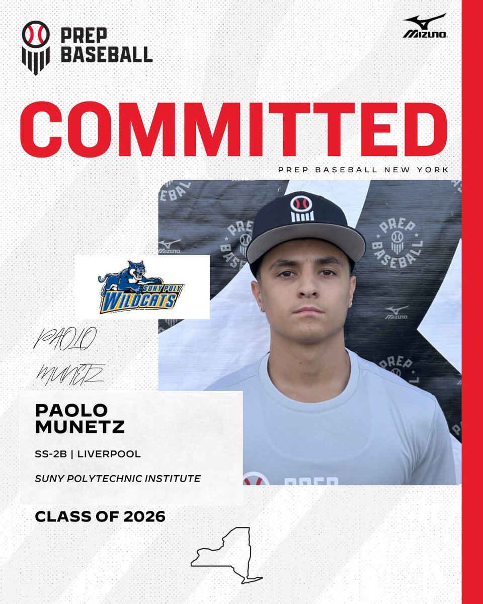 🚨Commitment Watch🚨

2026 SS/2B Paolo Munetz (Liverpool) has committed to SUNY Polytechnic Institute

✅ 2025 NY Senior Games
✅ 2025 NY State Games

👤 loom.ly/N9UWZP8

#congrats #committed