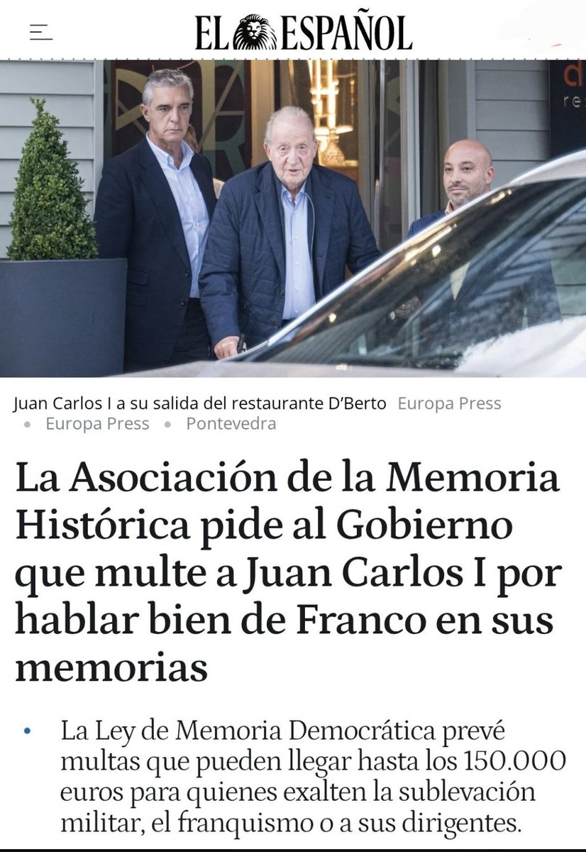 Estos miserables parásitos de la venganza y el rencor no se han dado cuenta de que ellos lograrán que acabemos todos los españoles hablando con entusiasmo, gratitud y afecto de Francisco Franco por mera comparación con los hijos de puta y ladrones que nos gobiernan hoy.