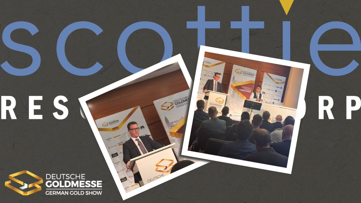 Great turnout at Deutsche Goldmesse for Scottie Resources CEO <a href="/BradRourke2/">Brad Rourke</a>'s presentation today! The Scottie Gold Mine PEA and ongoing exploration success continue to elevate this compelling Golden Triangle opportunity.

#GoldenTriangle #Gold #DeutscheGoldmesse